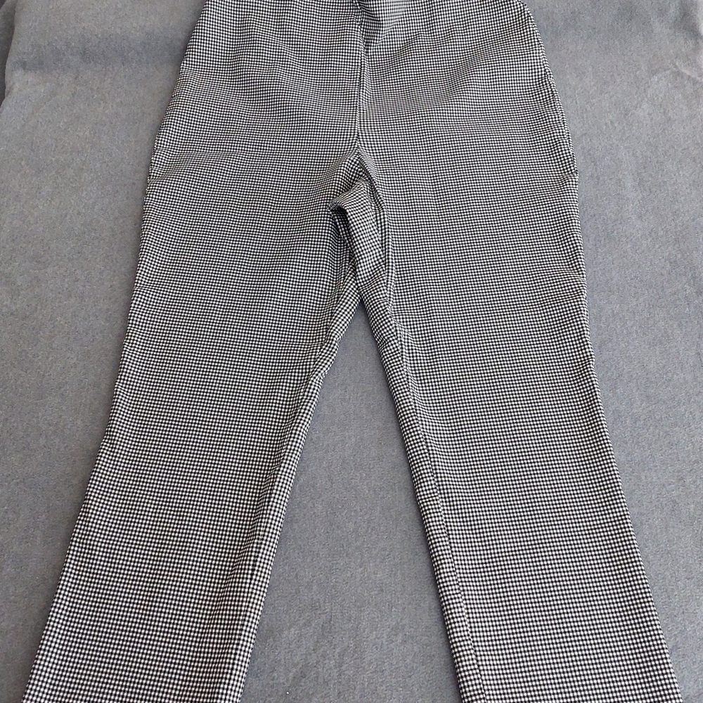 Cupcakes and Cashmere Gingham High Rise Pull On Pants Size 12 Black White - Picture 2 of 6